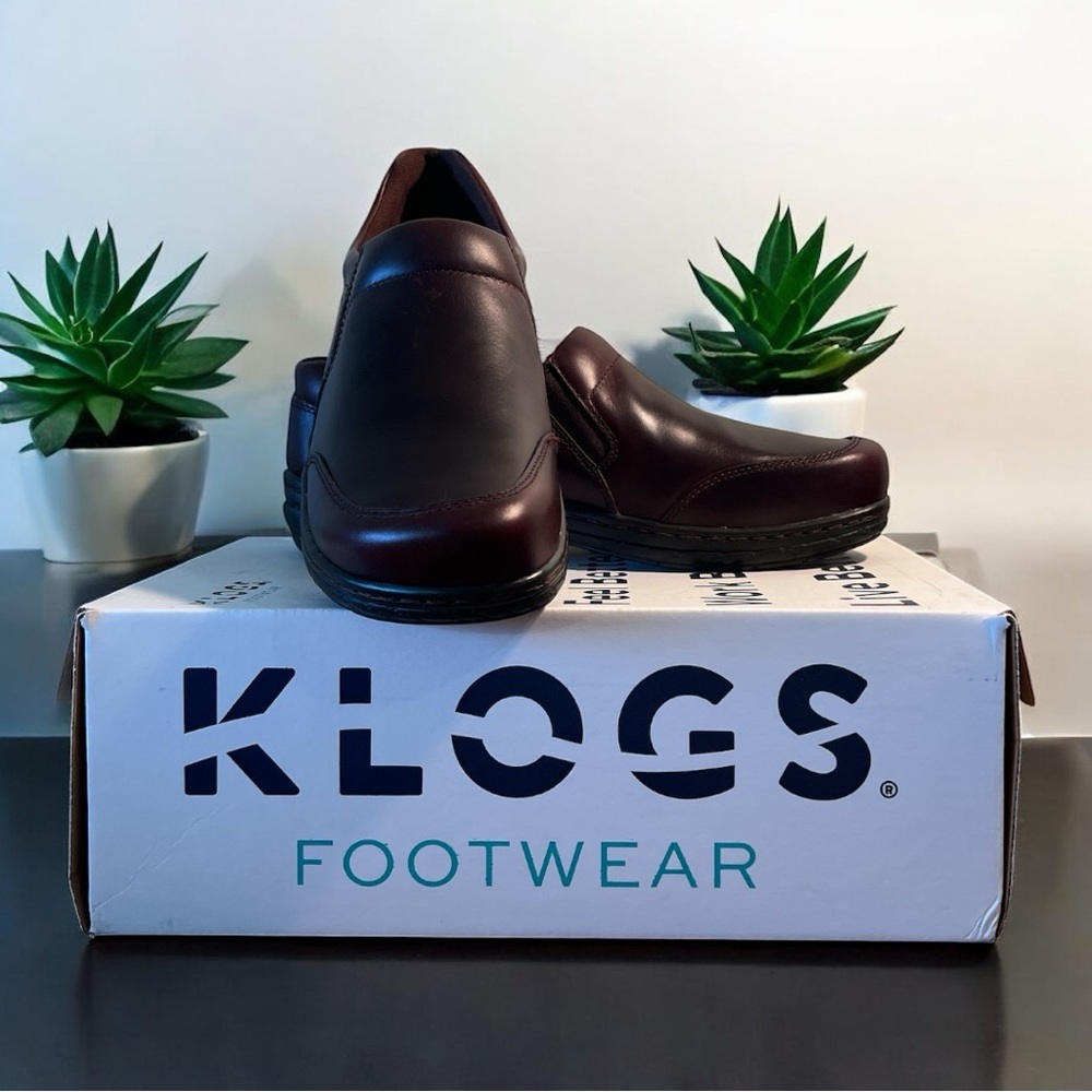 Klogs Arbor Men’s Mahogany Smooth Leather‎ Clogs Size 9.5 NWT